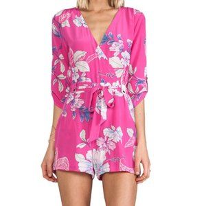 Yumi Kim Liz Romper in Pink Japanese Print